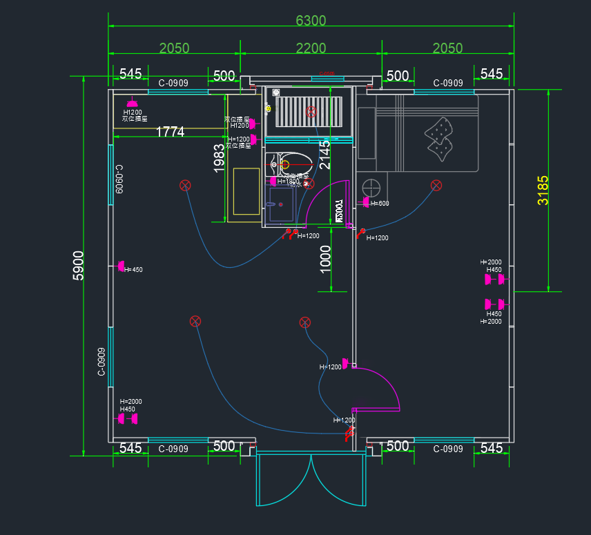 20ft one bedroom
